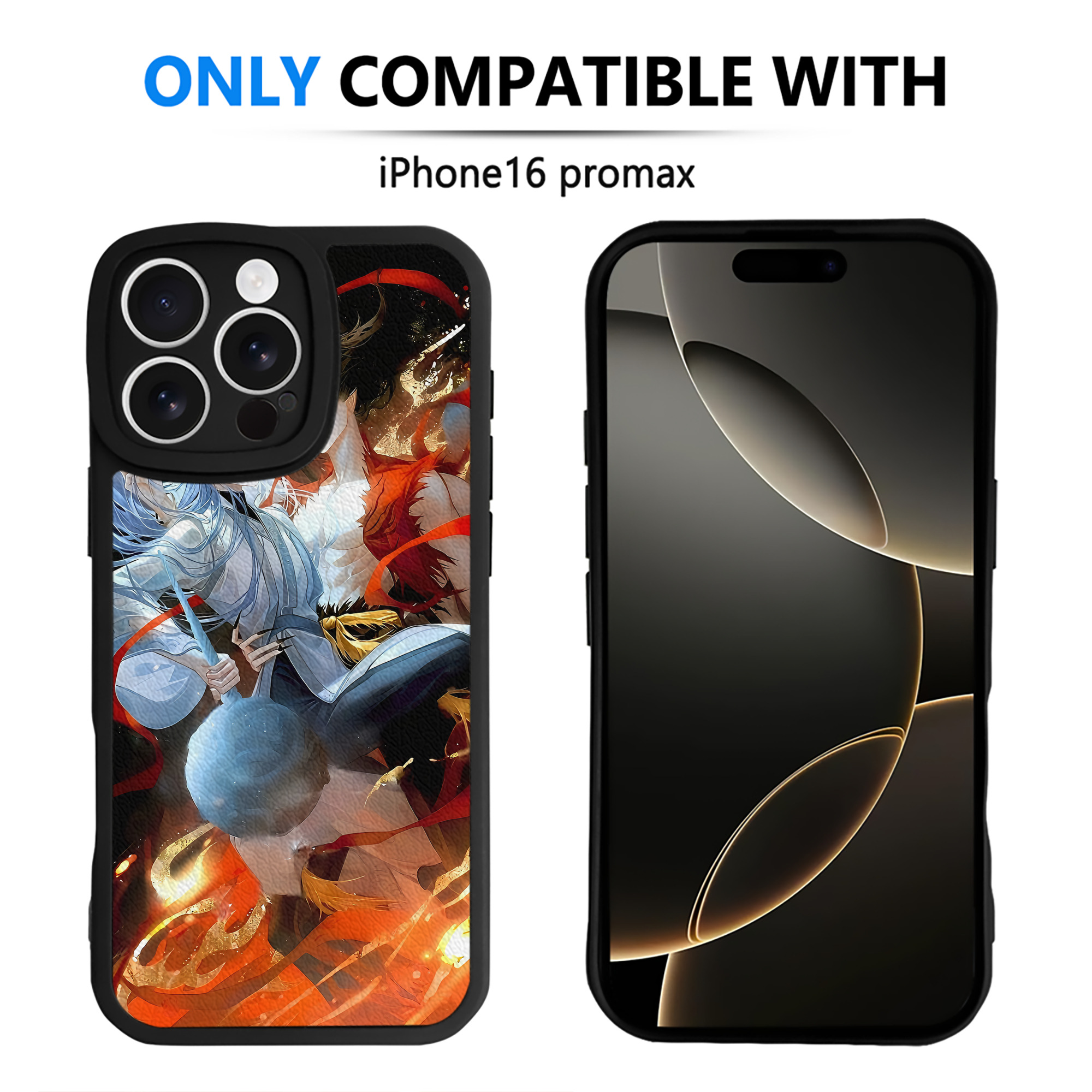 （画像用） Ne Zha 2 ナタ 魔童の大暴れ 【iPhone 16シリーズ対応】シリコンスマホケース（レザー調） 材質：シリコン